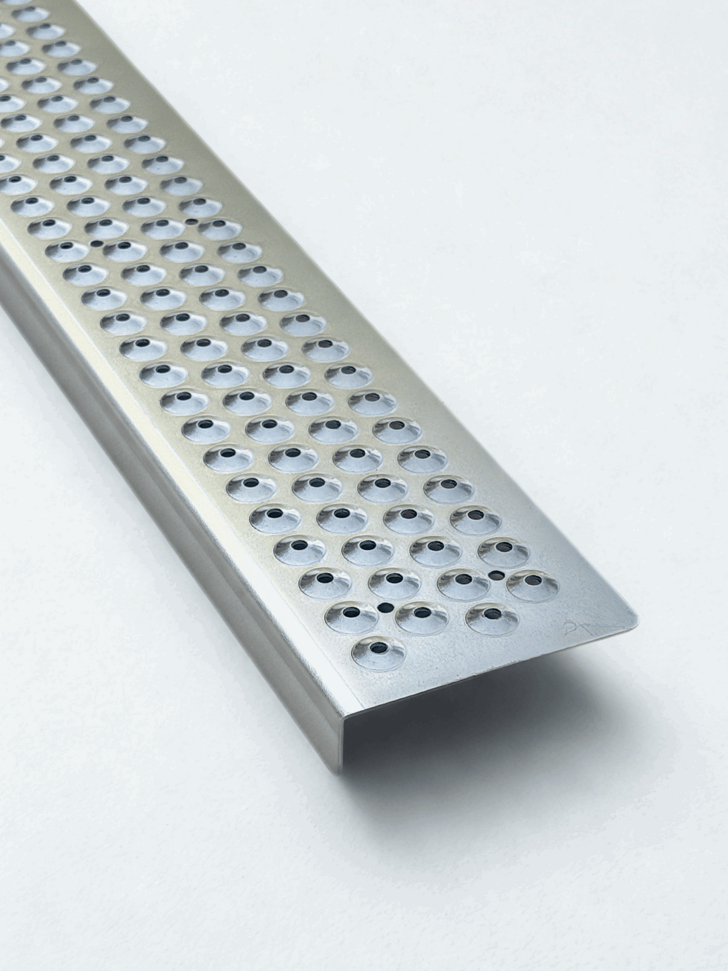 Aluminum Grip Stair Cover Treads - Mill Finish, Includes Stainless Steel 1" Screws - 3" x 32" w/ 1" Nose