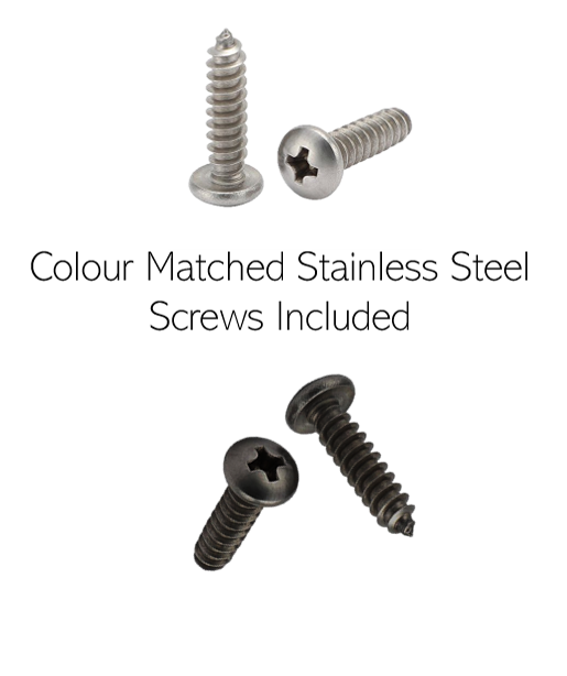 Aluminum Grip Stair Cover Treads - Signal Black, Includes Stainless Steel 1" Screws - 4" x 32"