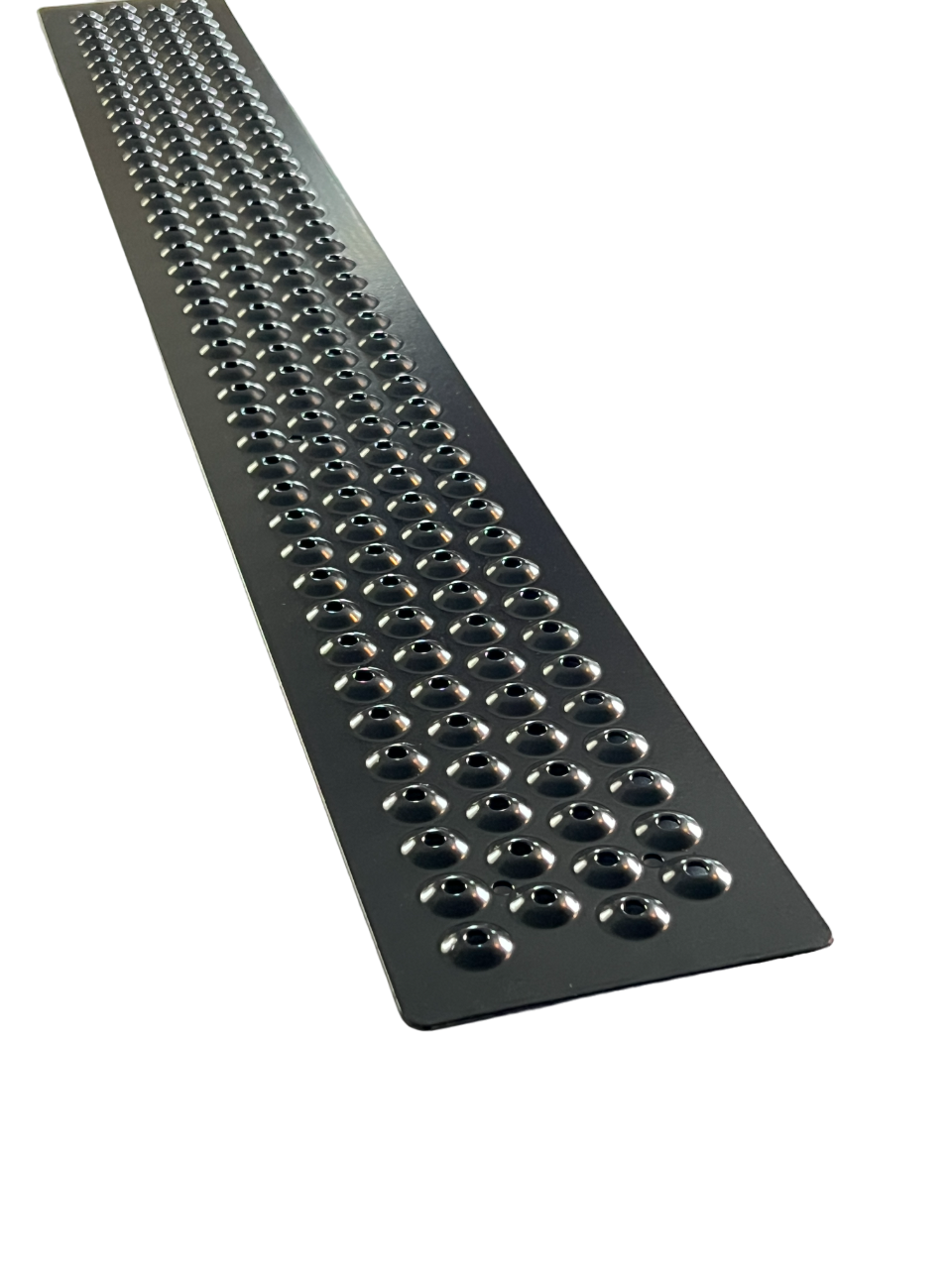 Aluminum Grip Stair Cover Treads - Signal Black, Includes Stainless Steel 1" Screws - 4" x 32"