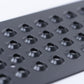Aluminum Grip Stair Cover Treads - Signal Black, Includes Stainless Steel 1" Screws - 4" x 32"