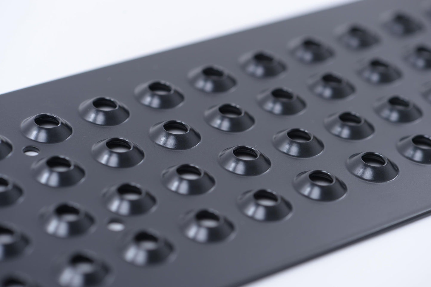 Aluminum Grip Stair Cover Treads - Signal Black, Includes Stainless Steel 1" Screws - 4" x 32"