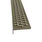 Aluminum Grip Stair Cover Treads - Pearl Mouse Gray, Includes Stainless Steel 1" Screws - 3" x 32" w/ 1" Nose