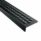 Aluminum Grip Stair Cover Treads - Signal Black, Includes Stainless Steel 1" Screws - 3" x 32" w/ 1" Nose