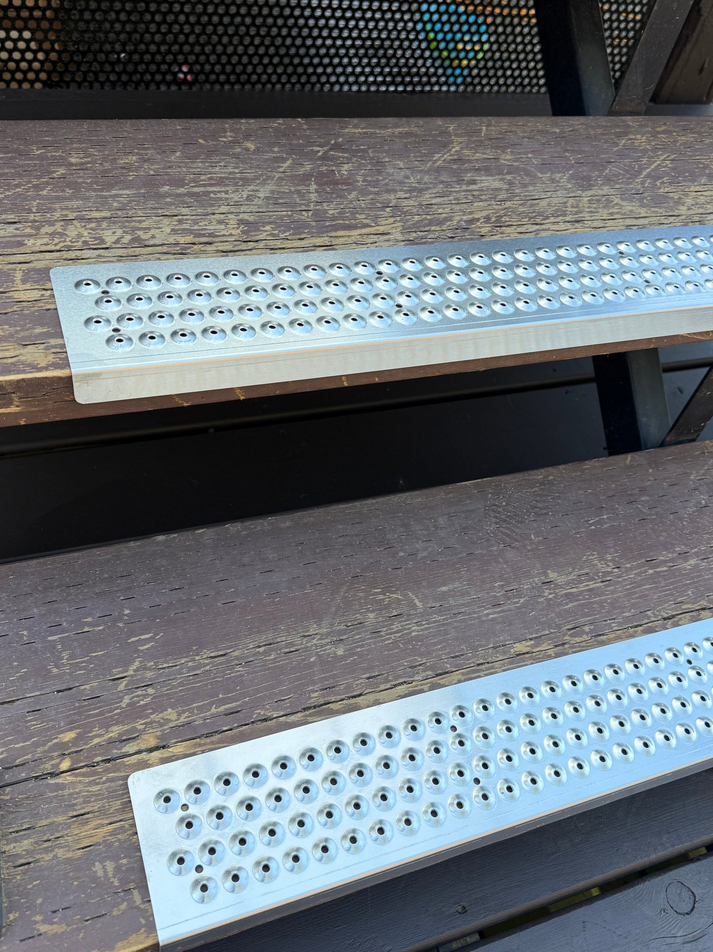 Anti-Slip Aluminum Stair Tread Cover w/ Nose – Outdoor Grip (Mill Finish)