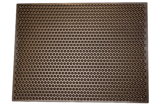 Aluminum Grip Stair Cover Landing Treads - Super Grip Brown
