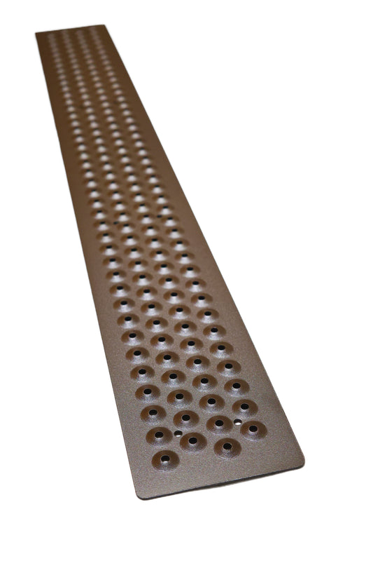 Anti-Slip Aluminum Stair Tread Cover – Outdoor Grip (Super Grip Brown)
