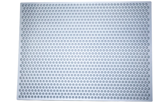 Aluminum Grip Stair Cover Landing Treads - Super Grip Silver