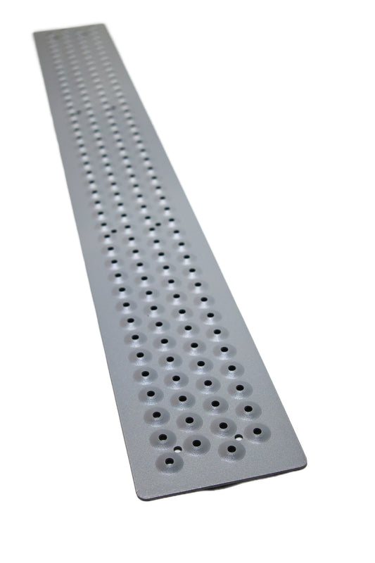 Anti-Slip Aluminum Stair Tread Cover – Outdoor Grip (Super Grip Silver))