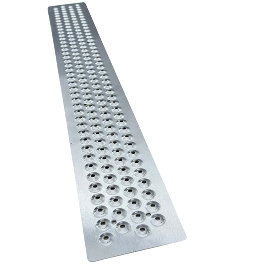 Aluminum Grip Stair Cover Treads - Mill Finish